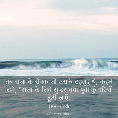 Picture 03 - एस्तेर 2:2 HINIRV - तब राजा के सेवक जो - Bible Verse Picture
