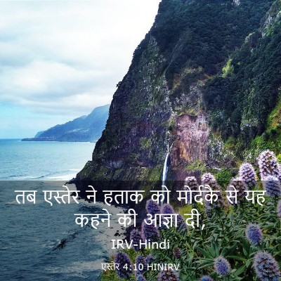 Picture 03 - एस्तेर 4:10 HINIRV - तब एस्तेर ने हताक - Bible Verse Picture