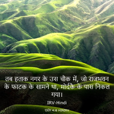 Picture 03 - एस्तेर 4:6 HINIRV - तब हताक नगर के उस - Bible Verse Picture
