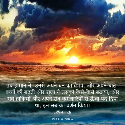 Picture 03 - एस्तेर 5:11 HINIRV - तब हामान ने, उनसे - Bible Verse Picture