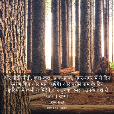 Picture 03 - एस्तेर 9:28 HINIRV - और पीढ़ी-पीढ़ी, - Bible Verse Picture