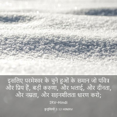 Picture 03 - कुलुस्सियों 3:12 HINIRV - इसलिए परमेश्‍वर - Bible Verse Picture
