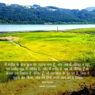Picture 03 - गलातियों 2:20 HINIRV - मैं मसीह के साथ - Bible Verse Picture