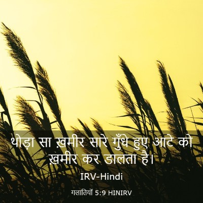 Picture 03 - गलातियों 5:9 HINIRV - थोड़ा सा ख़मीर - Bible Verse Picture