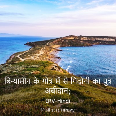 Picture 03 - गिनती 1:11 HINIRV - बिन्यामीन के - Bible Verse Picture
