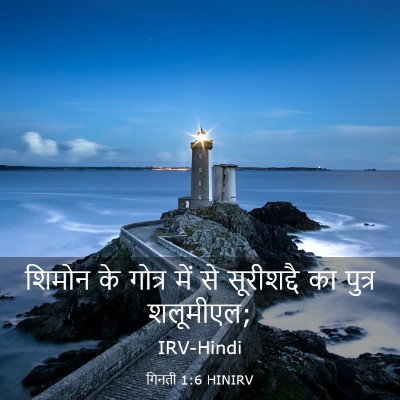 Picture 03 - गिनती 1:6 HINIRV - शिमोन के गोत्र में - Bible Verse Picture