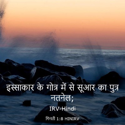 Picture 03 - गिनती 1:8 HINIRV - इस्साकार के गोत्र - Bible Verse Picture