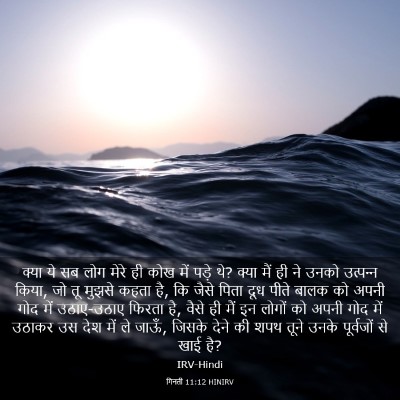 Picture 03 - गिनती 11:12 HINIRV - क्या ये सब लोग मेरे - Bible Verse Picture