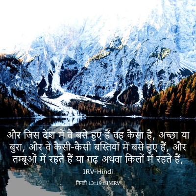 Picture 03 - गिनती 13:19 HINIRV - और जिस देश में वे - Bible Verse Picture