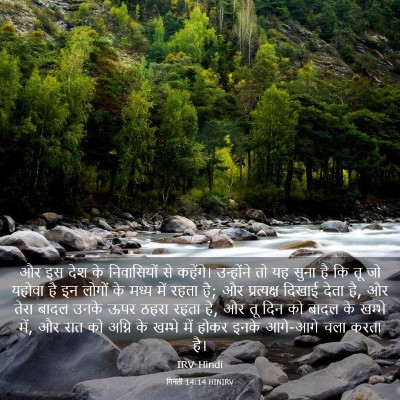 Picture 03 - गिनती 14:14 HINIRV - और इस देश के - Bible Verse Picture