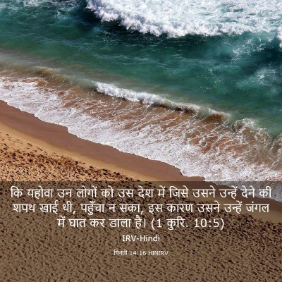 Picture 03 - गिनती 14:16 HINIRV - कि यहोवा उन लोगों - Bible Verse Picture