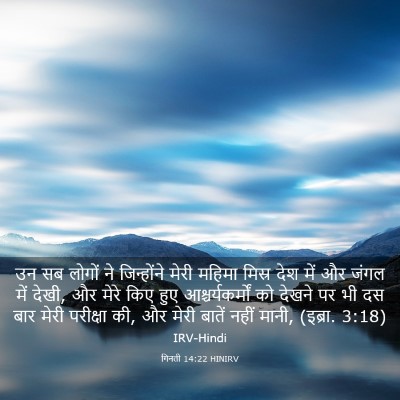 Picture 03 - गिनती 14:22 HINIRV - उन सब लोगों ने - Bible Verse Picture