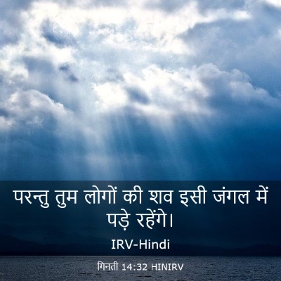 Picture 03 - गिनती 14:32 HINIRV - परन्तु तुम लोगों - Bible Verse Picture