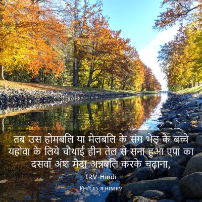 Picture 03 - गिनती 15:4 HINIRV - तब उस होमबलि या - Bible Verse Picture