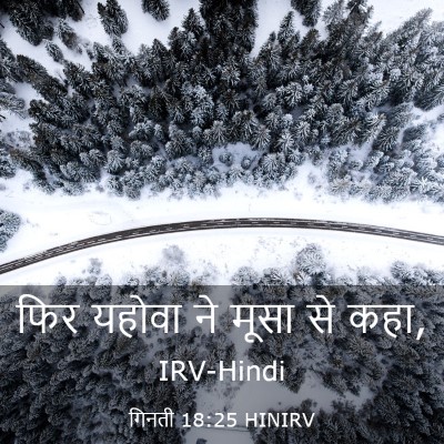 Picture 03 - गिनती 18:25 HINIRV - फिर यहोवा ने मूसा - Bible Verse Picture
