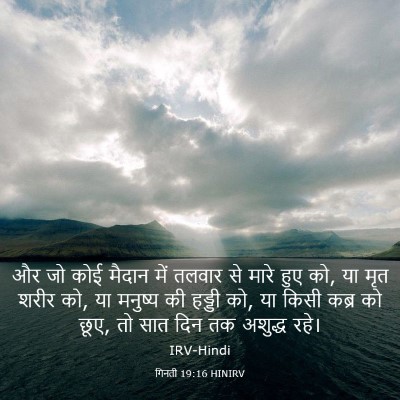 Picture 03 - गिनती 19:16 HINIRV - और जो कोई मैदान में - Bible Verse Picture
