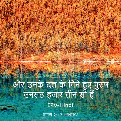 Picture 03 - गिनती 2:13 HINIRV - और उनके दल के गिने - Bible Verse Picture