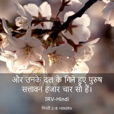 Picture 03 - गिनती 2:8 HINIRV - और उनके दल के गिने - Bible Verse Picture