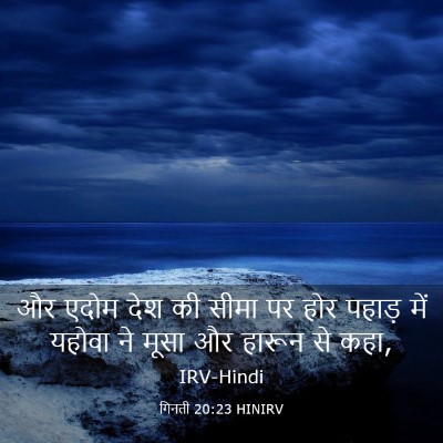 Picture 03 - गिनती 20:23 HINIRV - और एदोम देश की सीमा - Bible Verse Picture