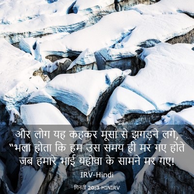 Picture 03 - गिनती 20:3 HINIRV - और लोग यह कहकर मूसा - Bible Verse Picture