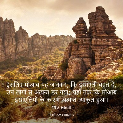 Picture 03 - गिनती 22:3 HINIRV - इसलिए मोआब यह - Bible Verse Picture