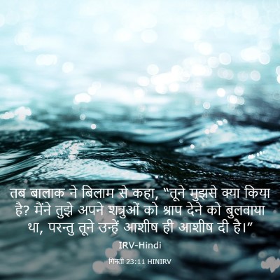 Picture 03 - गिनती 23:11 HINIRV - तब बालाक ने बिलाम - Bible Verse Picture