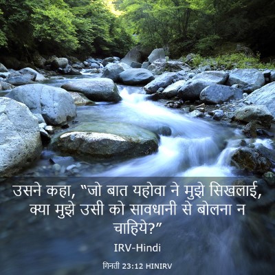Picture 03 - गिनती 23:12 HINIRV - उसने कहा, “जो बात - Bible Verse Picture