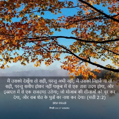 Picture 03 - गिनती 24:17 HINIRV - मैं उसको देखूँगा - Bible Verse Picture