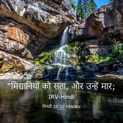 Picture 03 - गिनती 25:17 HINIRV - “मिद्यानियों को - Bible Verse Picture