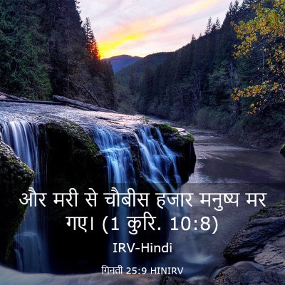 Picture 03 - गिनती 25:9 HINIRV - और मरी से चौबीस - Bible Verse Picture