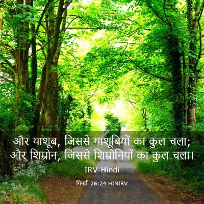 Picture 03 - गिनती 26:24 HINIRV - और याशूब, जिससे - Bible Verse Picture