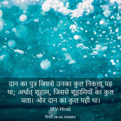 Picture 03 - गिनती 26:42 HINIRV - दान का पुत्र जिससे - Bible Verse Picture