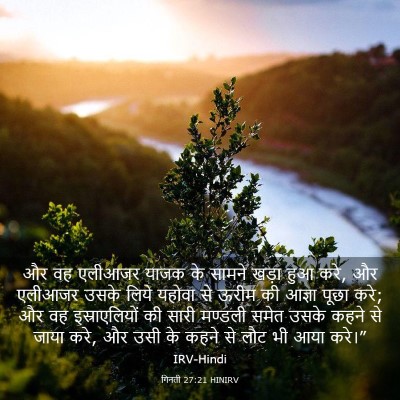 Picture 03 - गिनती 27:21 HINIRV - और वह एलीआजर याजक - Bible Verse Picture