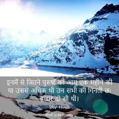 Picture 03 - गिनती 3:34 HINIRV - इनमें से जितने - Bible Verse Picture