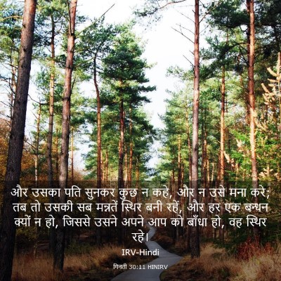 Picture 03 - गिनती 30:11 HINIRV - और उसका पति सुनकर - Bible Verse Picture