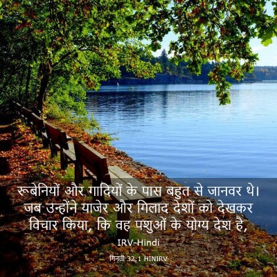 Picture 03 - गिनती 32:1 HINIRV - रूबेनियों और - Bible Verse Picture