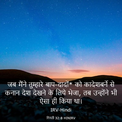 Picture 03 - गिनती 32:8 HINIRV - जब मैंने तुम्हारे - Bible Verse Picture