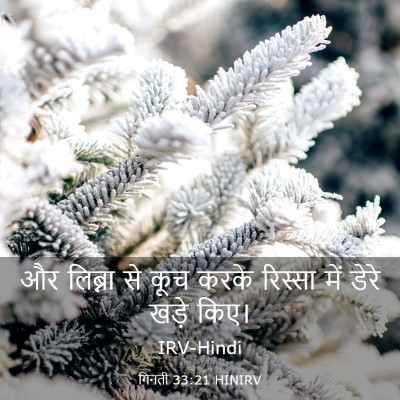 Picture 03 - गिनती 33:21 HINIRV - और लिब्ना से कूच - Bible Verse Picture