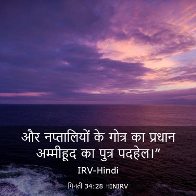Picture 03 - गिनती 34:28 HINIRV - और नप्तालियों के - Bible Verse Picture