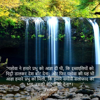 Picture 03 - गिनती 36:2 HINIRV - “यहोवा ने हमारे - Bible Verse Picture