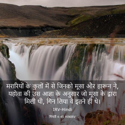 Picture 03 - गिनती 4:45 HINIRV - मरारियों के कुलों - Bible Verse Picture