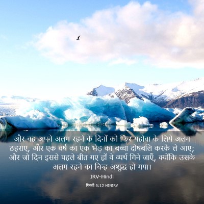 Picture 03 - गिनती 6:12 HINIRV - और वह अपने अलग रहने - Bible Verse Picture