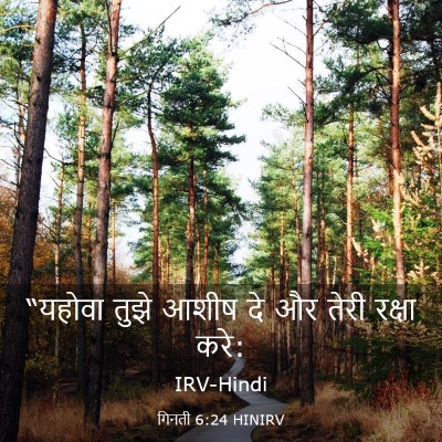 Picture 03 - गिनती 6:24 HINIRV - “यहोवा तुझे आशीष - Bible Verse Picture