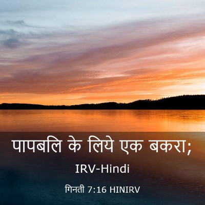 Picture 03 - गिनती 7:16 HINIRV - पापबलि के लिये एक - Bible Verse Picture