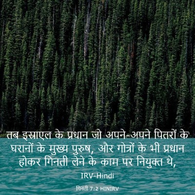Picture 03 - गिनती 7:2 HINIRV - तब इस्राएल के - Bible Verse Picture