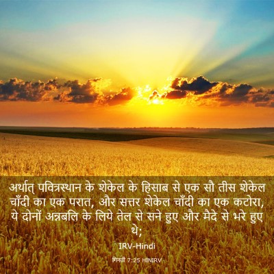 Picture 03 - गिनती 7:25 HINIRV - अर्थात् - Bible Verse Picture