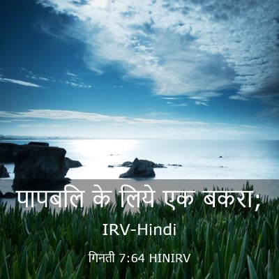 Picture 03 - गिनती 7:64 HINIRV - पापबलि के लिये एक - Bible Verse Picture