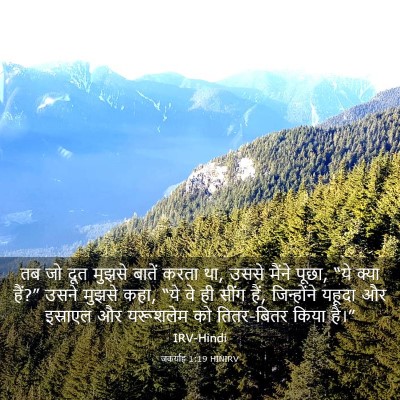 Picture 03 - जकर्याह 1:19 HINIRV - तब जो दूत मुझसे - Bible Verse Picture