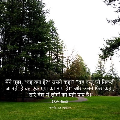 Picture 03 - जकर्याह 5:6 HINIRV - मैंने पूछा, “वह - Bible Verse Picture