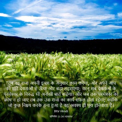 Picture 03 - दानिय्येल 11:36 HINIRV - “तब वह राजा अपनी - Bible Verse Picture